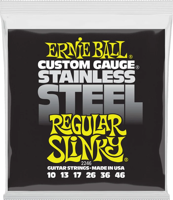 Ernie Ball 2246 Stainless Steel Regular Slinky 10-46