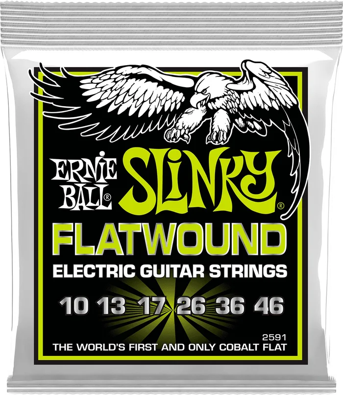 Ernie Ball 2591 Filet Plat Regular Slinky Flatwound 10 – 46
