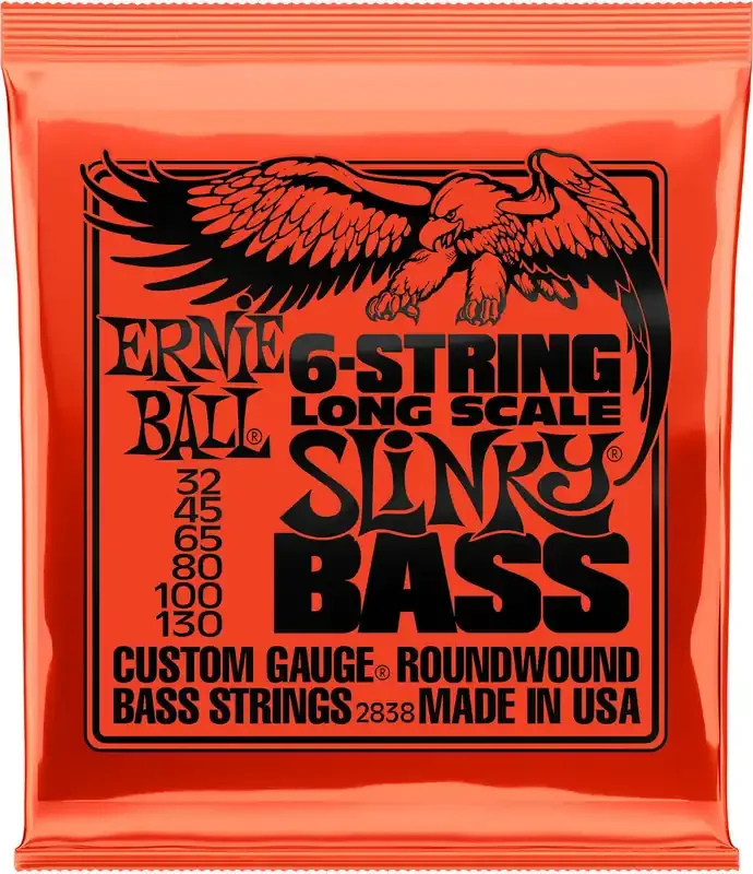 Ernie Ball 2838 Slinky Jeux de 6 cordes basses