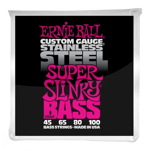 ERNIE BALL BASS 2844 STAINLESS STEEL SUPER SLINKY 45/100