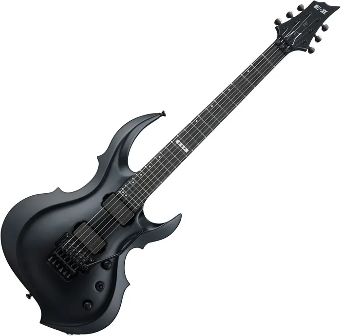 ESP E-II FRX BLKS Black Satin Guitare électrique