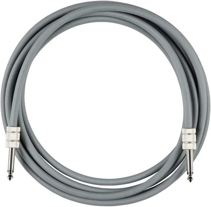 FENDER 10′ Anniversary Instrument Cable, Gray, 10′