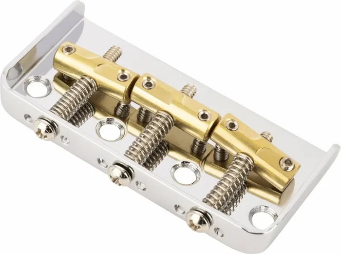 Fender 3-Saddle Custom Cut-Off Vintage-Style Tele Bridge Chevalet de guitare