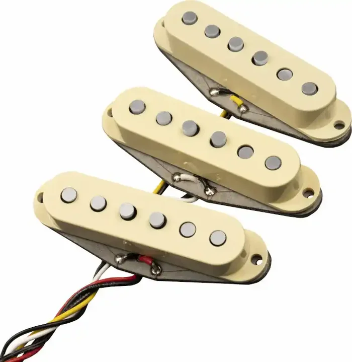 Fender Vintera 60s Modified Stratocaster Pickup Set Aged White Micro guitare