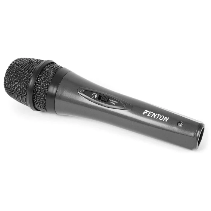 Fenton DM105 – Microphone Vocal Professionnel avec Cordon de 3 Mètres – Noir