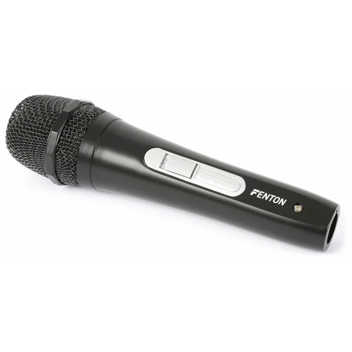 Fenton DM110 – Microphone Dynamique Professionnel avec Cordon de 3 Mètres – Noir