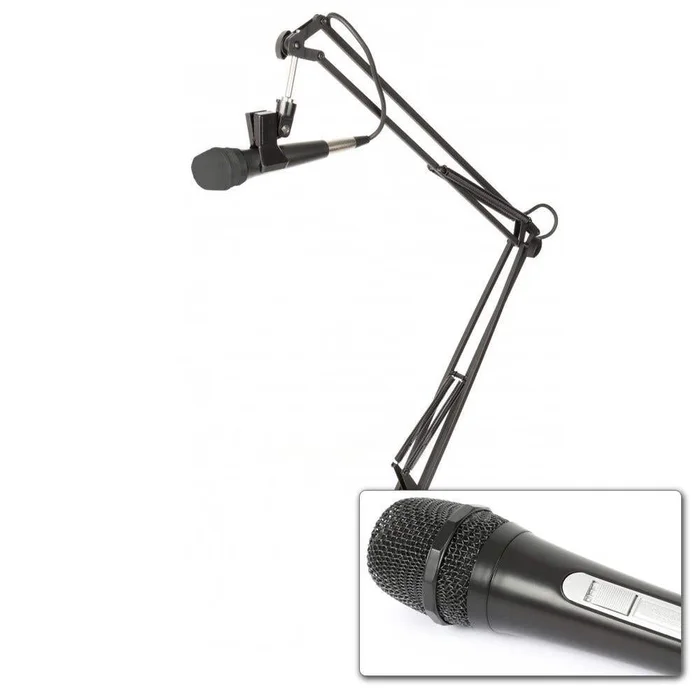 Fenton Kit DM110 – Microphone Dynamique Professionnel avec Son Pied de Table