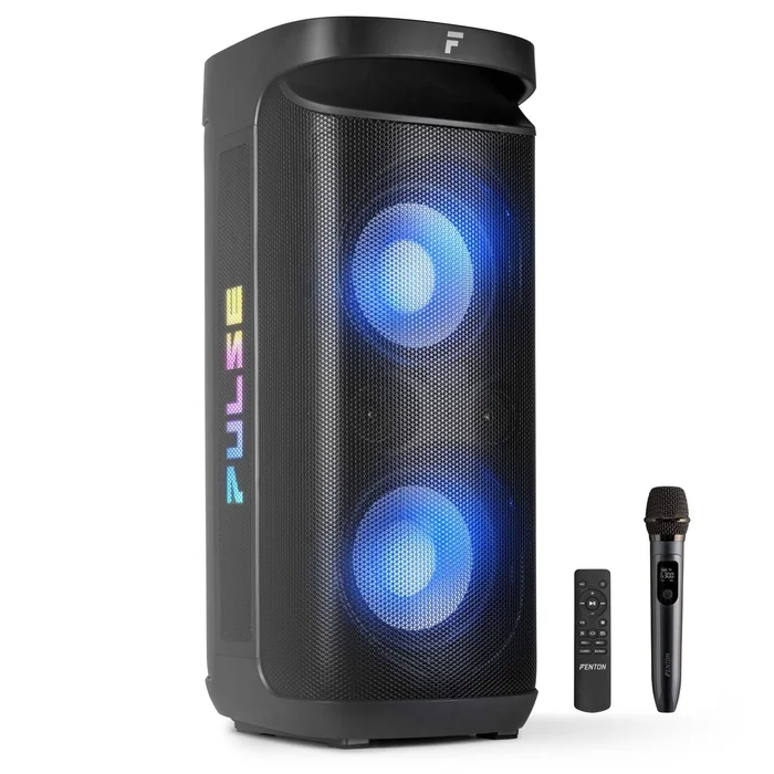 Fenton Pulse200 Enceinte Bluetooth pour Soirée – 400 Watts, Batterie Longue Autonomie 12H