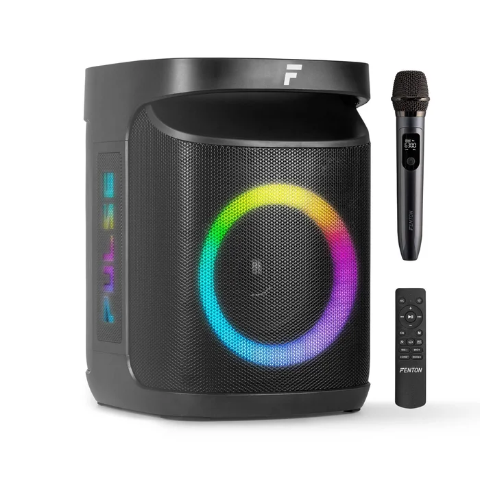 Fenton Pulse65 Enceinte Bluetooth pour Soirée – 140 Watts, Batterie Longue Autonomie 12H