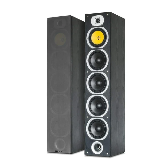 Fenton SHFT57B – Paire Enceintes Passives Colonne Hifi 4 Voies 600W