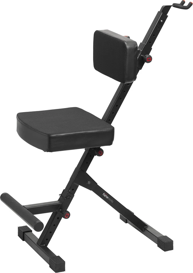 GATOR FRAMEWORKS Siège Deluxe Réglable et Stand pour Guitare