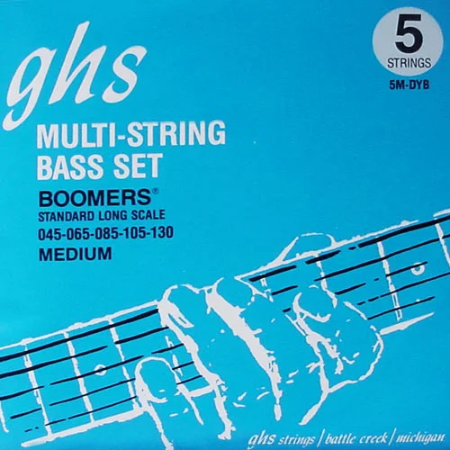 GHS 5MDYB Bass Boomers Medium 5C 45-130