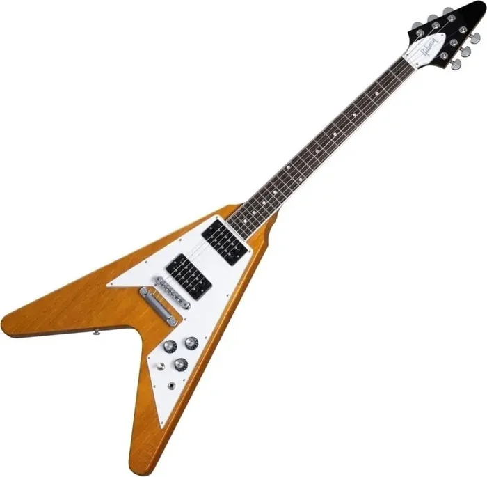Gibson 70s Flying V Antique Natural Guitare électrique