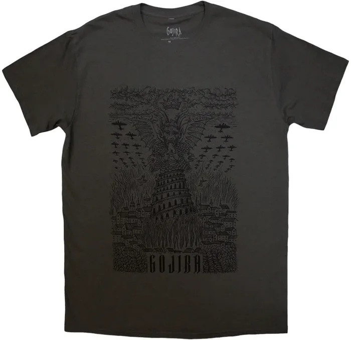 Gojira T-shirt Demon Village Unisex Charcoal Grey 2XL