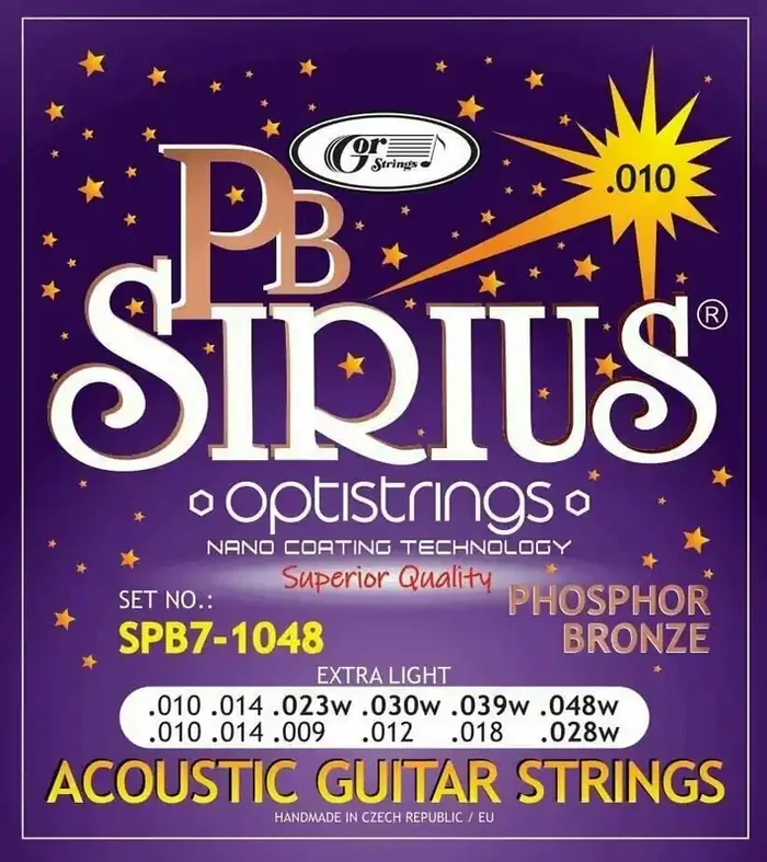 Gorstrings Sirius SPB7-1048 Cordes de guitares acoustiques