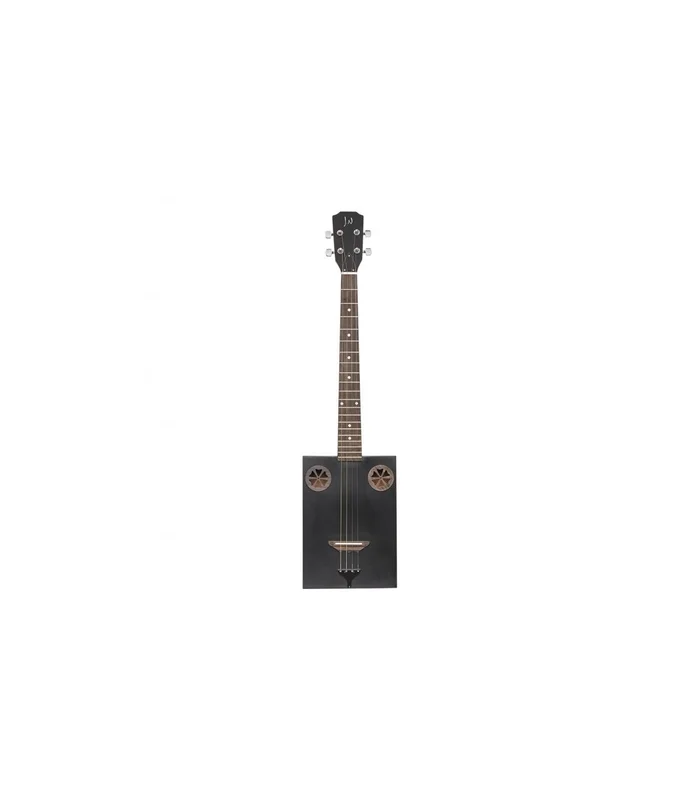 Guitare Cigar Box J.N. Guitars CASK-FIRKCOAL SAPELE NOIR – Image 2
