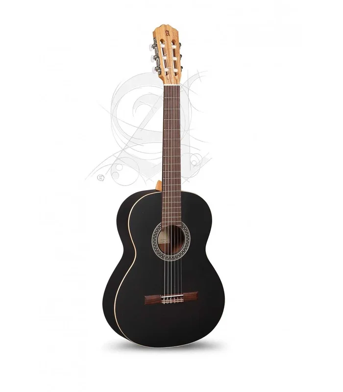 Guitare Classique Alhambra 1C Black Satin + Housse 10 mm