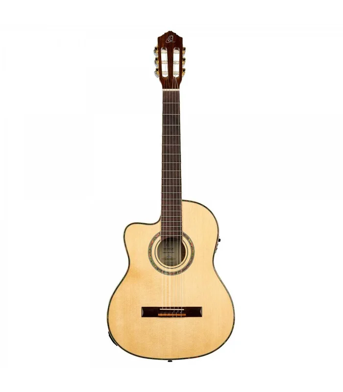GUITARE CLASSIQUE ELECTRO GAUCHER ORTEGA RCE141 EPICEA NATUREL LH