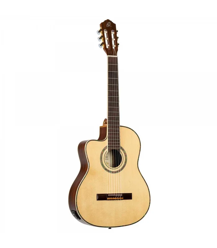 GUITARE CLASSIQUE ELECTRO GAUCHER ORTEGA RCE141 EPICEA NATUREL LH – Image 2