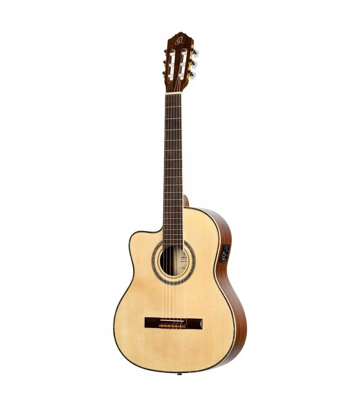 GUITARE CLASSIQUE ELECTRO GAUCHER ORTEGA RCE141 EPICEA NATUREL LH – Image 3