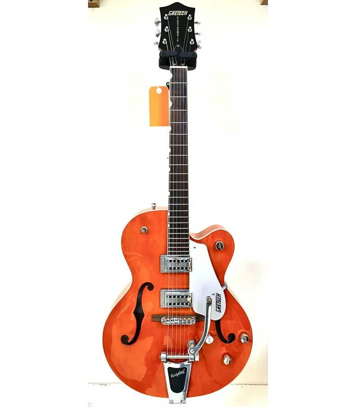 Guitare Electrique Archtop Demi-caisse Gretsch G5120 – Orange – 125ème Anniversaire – Occasion
