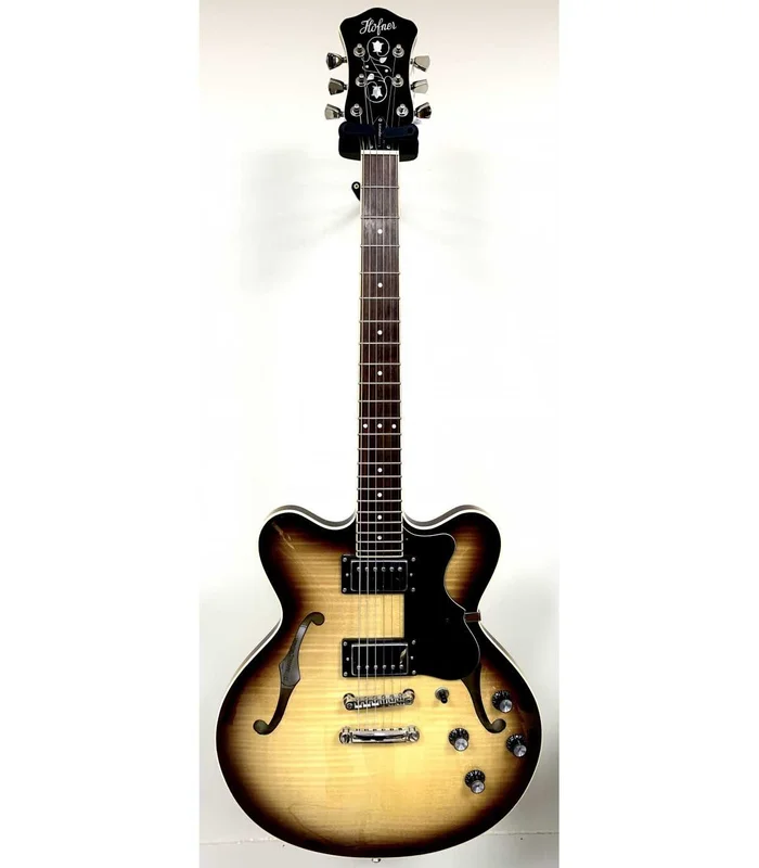 Guitare Electrique Hofner Verythin Standard CT Semi-Hollow Sunburst