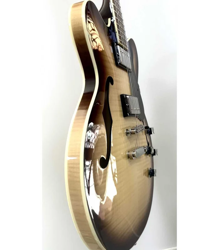 Guitare Electrique Hofner Verythin Standard CT Semi-Hollow Sunburst – Image 3
