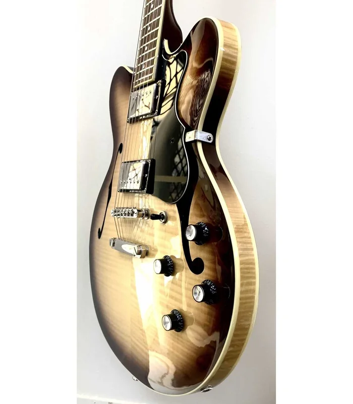 Guitare Electrique Hofner Verythin Standard CT Semi-Hollow Sunburst – Image 4