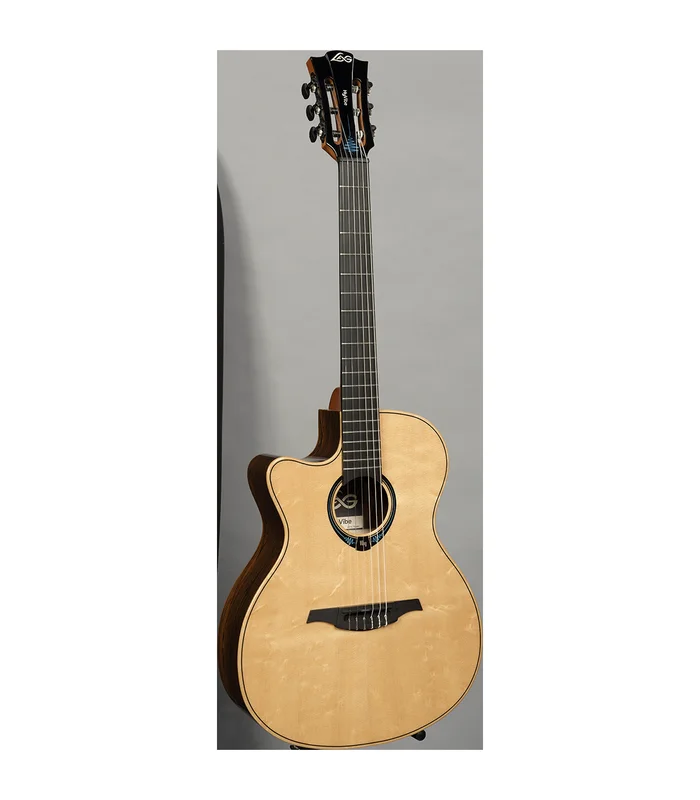 Guitare Folk Electro Gaucher Nylon Lag TNLHV30ACE HyVibe 30 Smart Guitar Folk Nylon Pan-Coupé