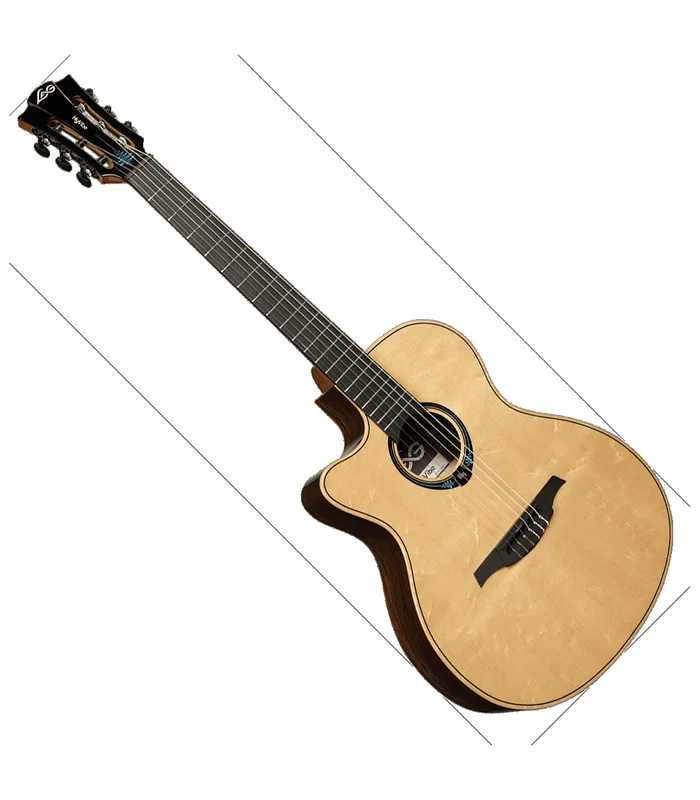 Guitare Folk Electro Gaucher Nylon Lag TNLHV30ACE HyVibe 30 Smart Guitar Folk Nylon Pan-Coupé – Image 3