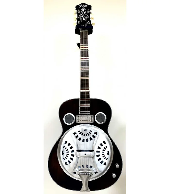 Guitare Höfner à résonateur HCT-RG-VN Vintage Natural, Dobro avec micro