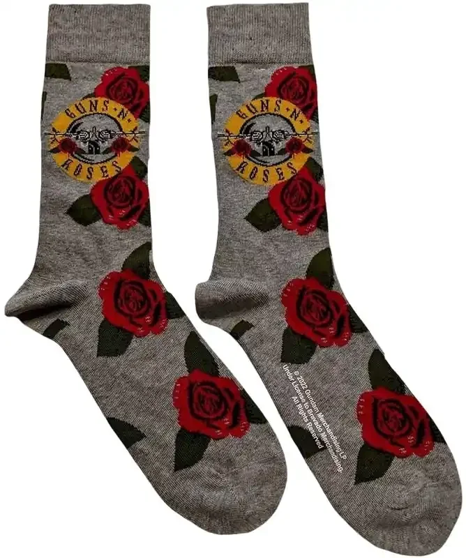 Guns N‘ Roses Chaussettes Bullet Roses Grey 40-45