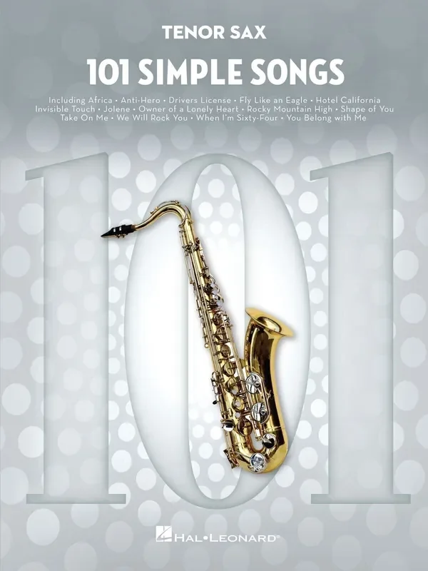Hal Leonard 101 Simple Songs for Tenor Sax Notes