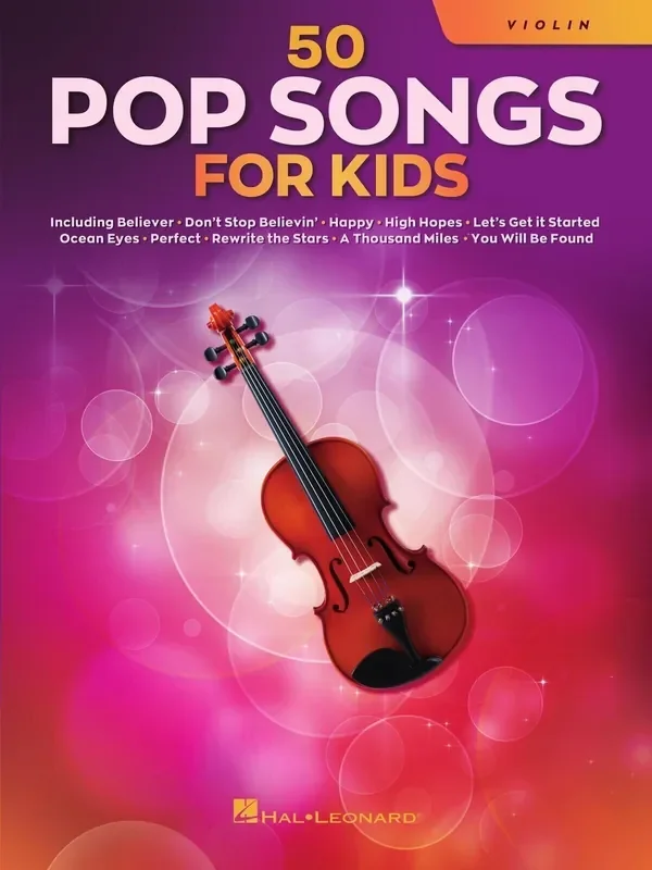 Hal Leonard 50 Pop Songs for Kids for Violin Notes