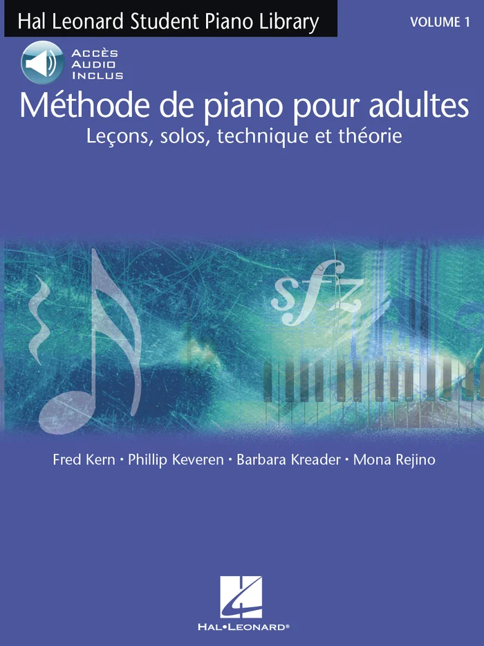 Hal Leonard Kern et Keveren – Méthode De Piano Pour Adultes Vol. 1