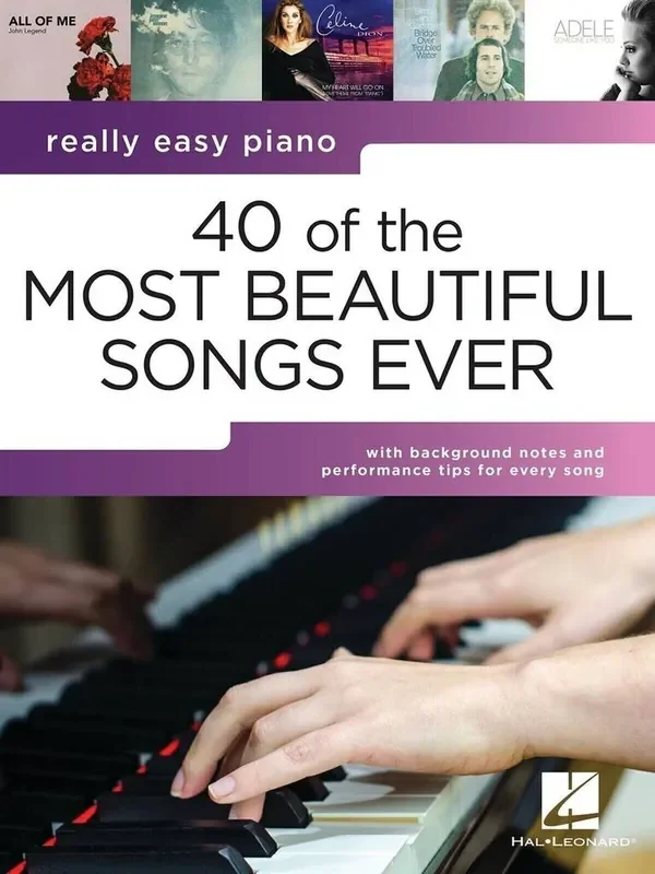 Hal Leonard Really Easy Piano 40 of the Most Beautiful Songs Notes