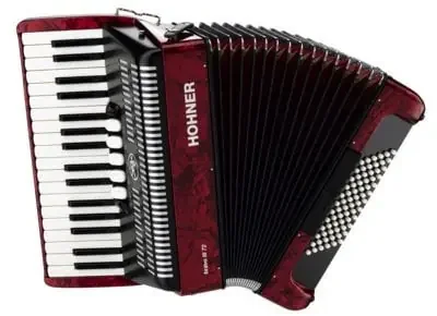 Hohner Bravo III 72 Accordéon à touches Red