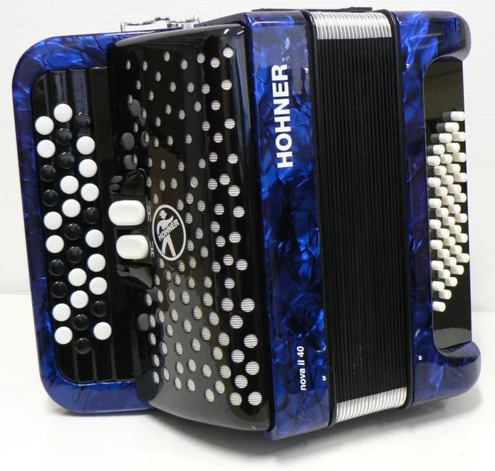 HOHNER Nova II 40 Bleu Touches Boutons