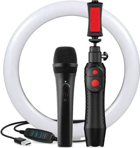 IK Multimedia iRig Mic Video Creator HD Bundle Microphone pour Smartphone