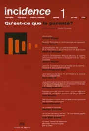 Incidence N° 1, octobre 2005 : Qu&rsquo;est-ce la parenté ?