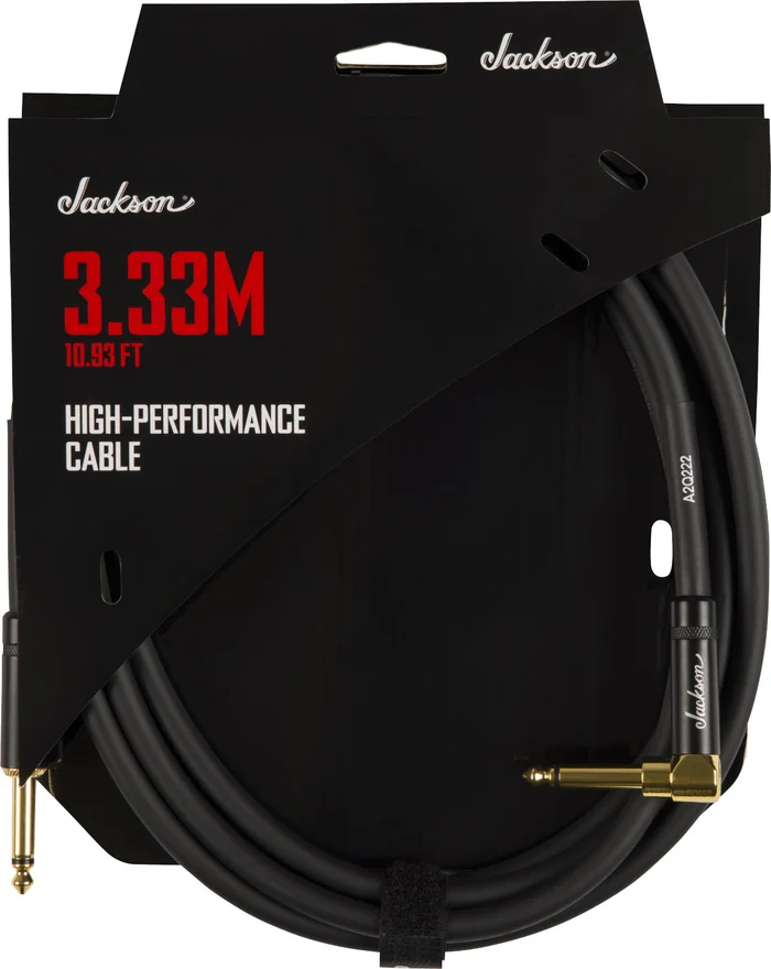 JACKSON GUITARS Câble Haute Performance Noir 10,93′.