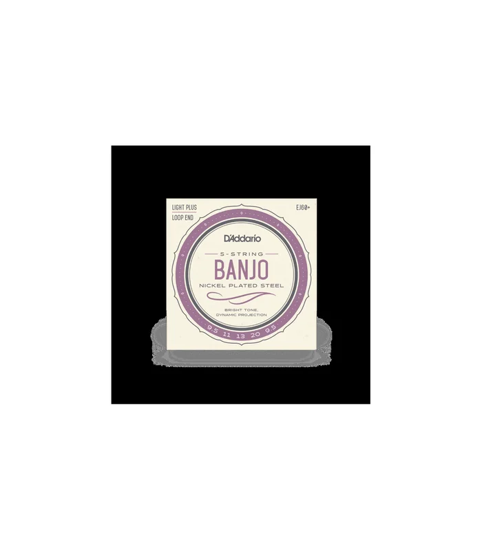 Jeu de Cordes pour Banjo D’Addario EJ60+ 5-String Banjo, Nickel, Light Plus, 9.5-20 – Image 2