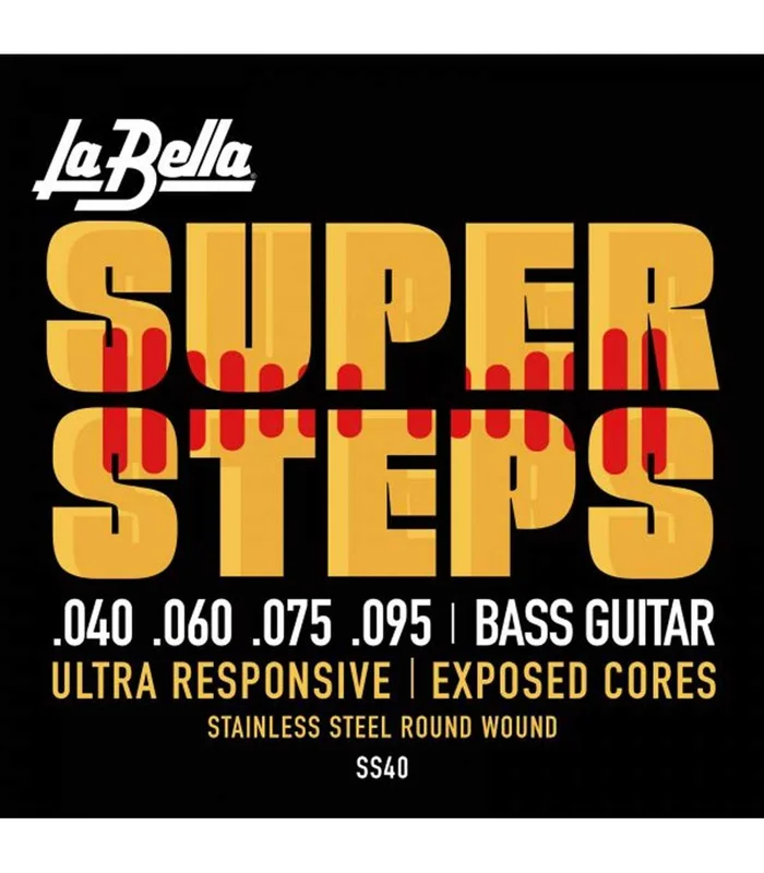 Jeu de Cordes pour Basse Electrique LA BELLA SUPER STEPS 40-95