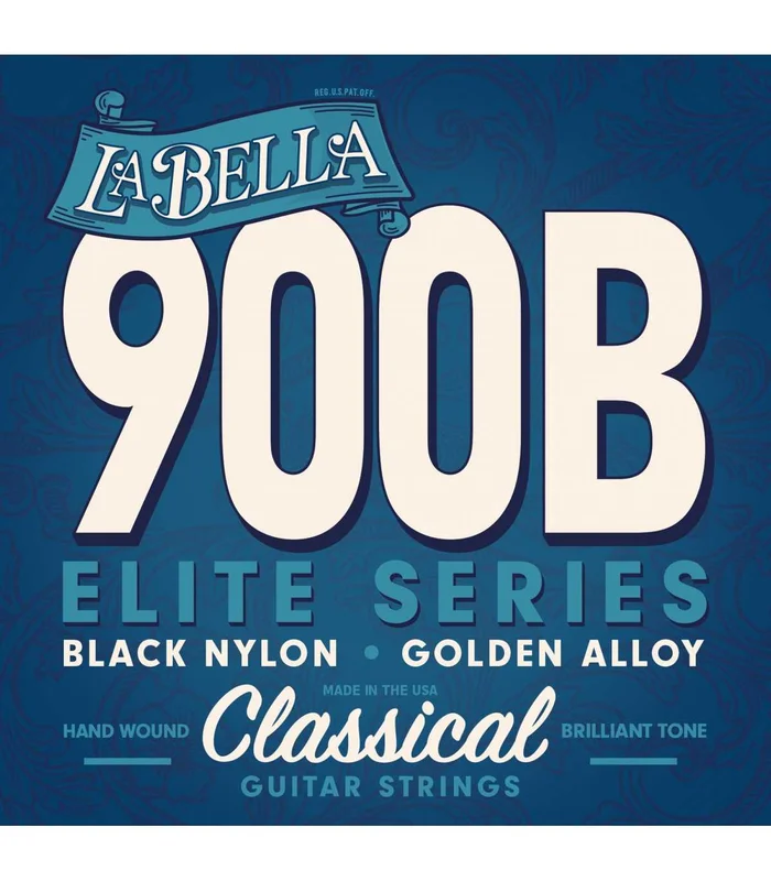 Jeu de Cordes pour Guitare Classique LA BELLA ELITE NYLON BLACK