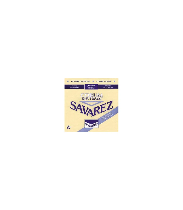 Jeu de Cordes pour Guitare Classique SAVAREZ 500CJ – Bleu Tirant Fort