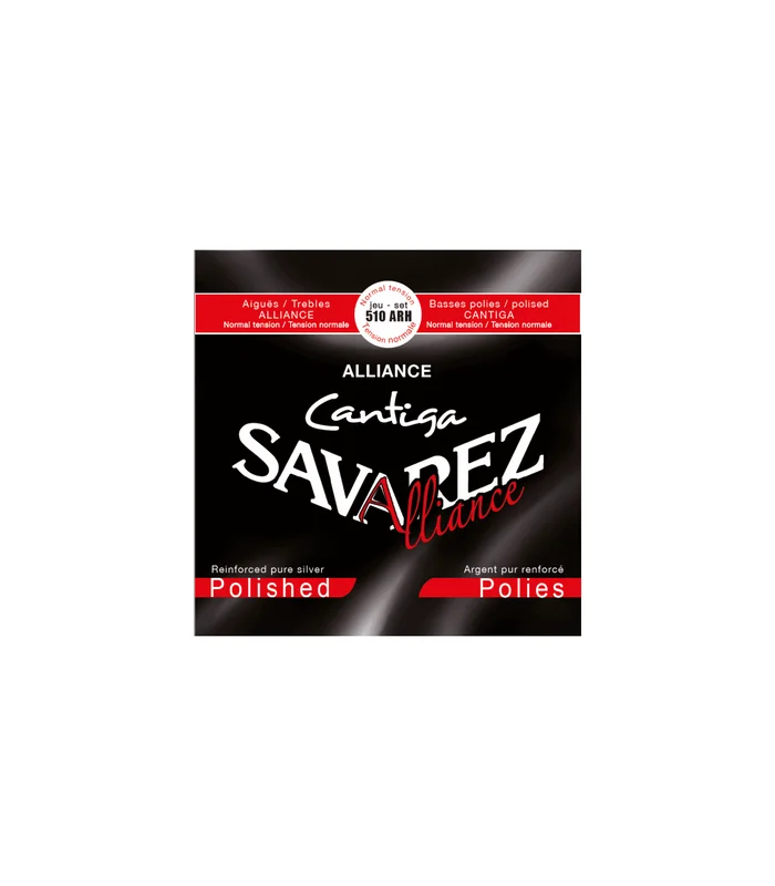 Jeu de Cordes pour Guitare Classique SAVAREZ 510ARH – Rouge Tirant Normal