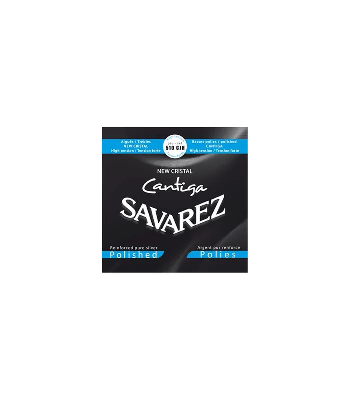 Jeu de Cordes pour Guitare Classique SAVAREZ 510CJH – Bleu Tirant Fort – Basses Polies