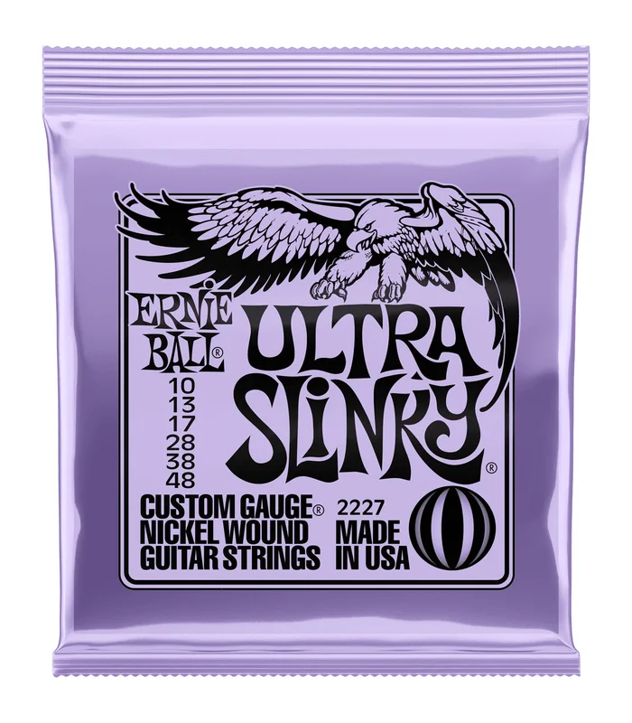 Jeu de Cordes pour Guitare Electrique Ernie Ball 2227 Ultra slinky 10-13-17-28-38-48