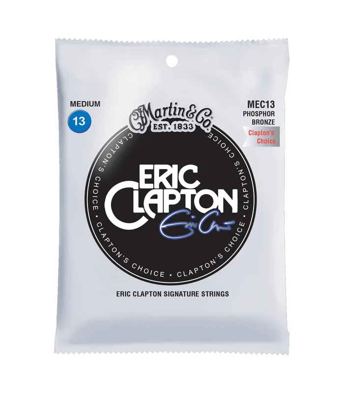 Jeu de Cordes pour Guitare Folk Martin MEC13 Clapton, Medium, 92/8 – 13-56