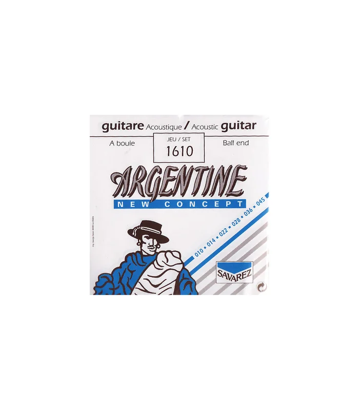 Jeu de Cordes pour Guitare Jazz ARGENTINE 1610 – A boule – Tirant Moyen 10-14-22-28-36-45